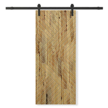 Load image into Gallery viewer, Solid Wood Hollow Core Modern Interior Sliding Barn Door with Hardware Kit