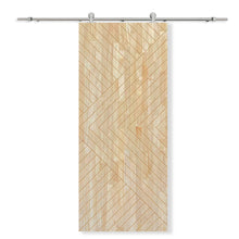 Load image into Gallery viewer, Solid Wood Hollow Core Modern Interior Sliding Barn Door with Hardware Kit