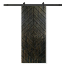 Load image into Gallery viewer, Solid Wood Hollow Core Modern Interior Sliding Barn Door with Hardware Kit