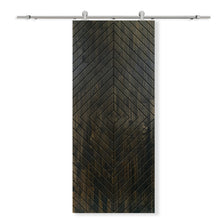 Load image into Gallery viewer, Solid Wood Hollow Core Modern Interior Sliding Barn Door with Hardware Kit