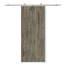 Load image into Gallery viewer, Solid Wood Hollow Core Modern Interior Sliding Barn Door with Hardware Kit