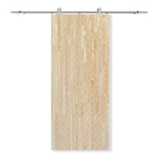 Load image into Gallery viewer, Solid Wood Hollow Core Modern Interior Sliding Barn Door with Hardware Kit