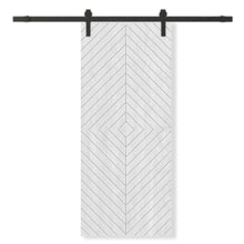Load image into Gallery viewer, Solid Wood Hollow Core Modern Interior Sliding Barn Door with Hardware Kit