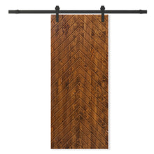 Load image into Gallery viewer, Solid Wood Hollow Core Modern Interior Sliding Barn Door with Hardware Kit