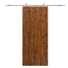 Load image into Gallery viewer, Solid Wood Hollow Core Modern Interior Sliding Barn Door with Hardware Kit