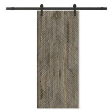 Load image into Gallery viewer, Solid Wood Hollow Core Modern Interior Sliding Barn Door with Hardware Kit