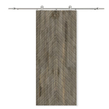 Load image into Gallery viewer, Solid Wood Hollow Core Modern Interior Sliding Barn Door with Hardware Kit