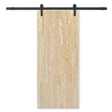 Load image into Gallery viewer, Solid Wood Hollow Core Modern Interior Sliding Barn Door with Hardware Kit