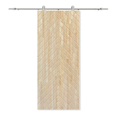 Load image into Gallery viewer, Solid Wood Hollow Core Modern Interior Sliding Barn Door with Hardware Kit