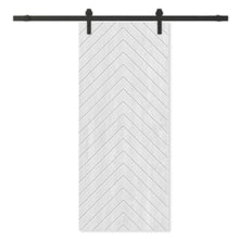 Load image into Gallery viewer, Solid Wood Hollow Core Modern Interior Sliding Barn Door with Hardware Kit