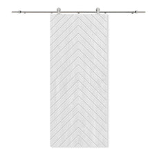 Load image into Gallery viewer, Solid Wood Hollow Core Modern Interior Sliding Barn Door with Hardware Kit