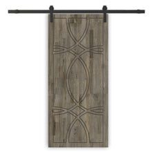 Load image into Gallery viewer, Solid Wood Hollow Core Modern Interior Sliding Barn Door with Hardware Kit