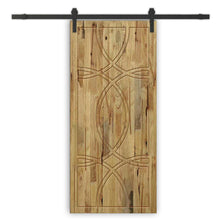 Load image into Gallery viewer, Solid Wood Hollow Core Modern Interior Sliding Barn Door with Hardware Kit