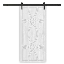 Load image into Gallery viewer, Solid Wood Hollow Core Modern Interior Sliding Barn Door with Hardware Kit