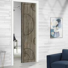 Load image into Gallery viewer, Bubble Pattern Hollow Core Solid Wood Door Slab for Pocket Door