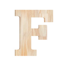 Load image into Gallery viewer, Wood Block Letter Unfinished Monogram Initial Alphabet Large Wall English Letters for Home Bedroom Office Wedding Party DIY Decor Ready to Paint or Stain
