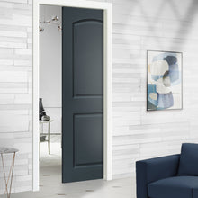 Load image into Gallery viewer, Composite MDF 2 Panel Round Top Interior Door Slab For Pocket Door