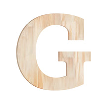 Load image into Gallery viewer, Wood Block Letter Unfinished Monogram Initial Alphabet Large Wall English Letters for Home Bedroom Office Wedding Party DIY Decor Ready to Paint or Stain