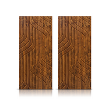 Load image into Gallery viewer, Intertwined Pattern Hollow Core Solid Wood Double Closet Sliding Door Slabs