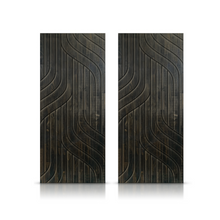 Load image into Gallery viewer, Intertwined Pattern Hollow Core Solid Wood Double Closet Sliding Door Slabs