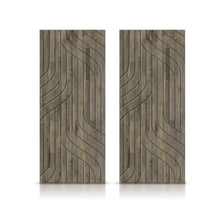 Load image into Gallery viewer, Intertwined Pattern Hollow Core Solid Wood Double Closet Sliding Door Slabs