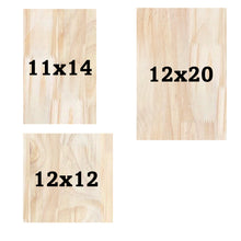 Load image into Gallery viewer, Pre-Cut Wood Board 1/4 Inches 6mm Thick Pine Wooden Boards for Carpenty Interior Design Hobby Crafts and More with Smooth Unfinished Sides