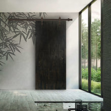Load image into Gallery viewer, Solid Wood Hollow Core Modern Interior Sliding Barn Door with Hardware Kit