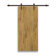 Load image into Gallery viewer, Solid Wood Hollow Core Modern Interior Sliding Barn Door with Hardware Kit