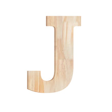 Load image into Gallery viewer, Wood Block Letter Unfinished Monogram Initial Alphabet Large Wall English Letters for Home Bedroom Office Wedding Party DIY Decor Ready to Paint or Stain