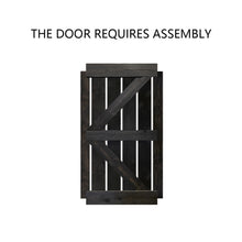 Load image into Gallery viewer, K Series Stained Solid Pine Wood Interior Double Sliding Barn Door With Hardware Kit