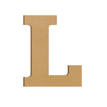 Load image into Gallery viewer, Wood Block Letter Unfinished MDF Monogram Initial Alphabet Large Wall English Letters for Home Bedroom Office Wedding Party DIY Decor Ready to Paint or Stain