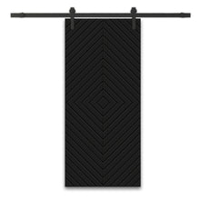 Load image into Gallery viewer, Diamond Pattern Composite MDF Sliding Barn Door with Hardware Kit