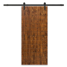 Load image into Gallery viewer, Paneled Solid Pine Wood Interior Sliding Barn Door with Hardware Kit