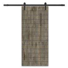 Load image into Gallery viewer, Paneled Solid Pine Wood Interior Sliding Barn Door with Hardware Kit