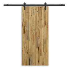 Load image into Gallery viewer, Paneled Hollow Core Solid Pine Wood Interior Sliding Barn Door with Hardware Kit