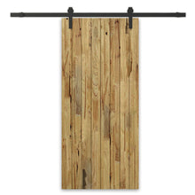 Load image into Gallery viewer, Paneled Hollow Core Solid Pine Wood Interior Sliding Barn Door with Hardware Kit