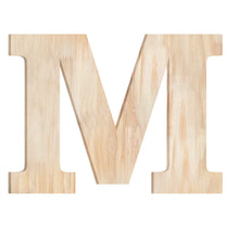 Load image into Gallery viewer, Wood Block Letter Unfinished Monogram Initial Alphabet Large Wall English Letters for Home Bedroom Office Wedding Party DIY Decor Ready to Paint or Stain