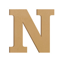 Load image into Gallery viewer, Wood Block Letter Unfinished MDF Monogram Initial Alphabet Large Wall English Letters for Home Bedroom Office Wedding Party DIY Decor Ready to Paint or Stain
