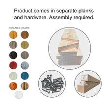 Load image into Gallery viewer, Paneled Solid Wood DIY Barn Door with Installation Hardware Kit and Clavos