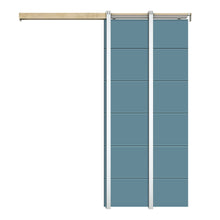 Load image into Gallery viewer, Painted Composite MDF Sliding Door with Pocket Door Frame and Hardware Kit