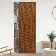 Load image into Gallery viewer, Flag Pattern Hollow Core Solid Wood Door Slab for Pocket Door