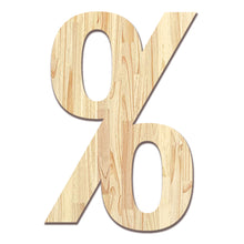 Load image into Gallery viewer, Wood Block Letter Unfinished Monogram Initial Alphabet Large Wall Numbers & Symbols for Home Bedroom Office Wedding Party DIY Decor Ready to Paint or Stain