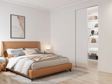 Load image into Gallery viewer, Soft Close and Open 24 in. to 36 in. Aluminum Upright Universal Pocket Door Frame for 2 in. x 4 in. Stud Wall