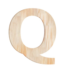 Load image into Gallery viewer, Wood Block Letter Unfinished Monogram Initial Alphabet Large Wall English Letters for Home Bedroom Office Wedding Party DIY Decor Ready to Paint or Stain