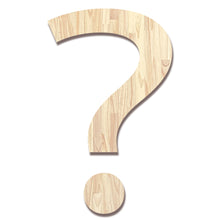 Load image into Gallery viewer, Wood Block Letter Unfinished Monogram Initial Alphabet Large Wall Numbers & Symbols for Home Bedroom Office Wedding Party DIY Decor Ready to Paint or Stain
