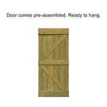 Load image into Gallery viewer, K Series Pre Assembled Stained Wood Interior Double Sliding Barn Door with Hardware Kit