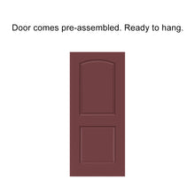 Load image into Gallery viewer, Composite MDF 2 Panel Round Top Interior Door Slab For Pocket Door