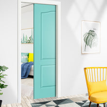 Load image into Gallery viewer, Stained Composite MDF 2 Panel Arch Top Interior Pocket Door