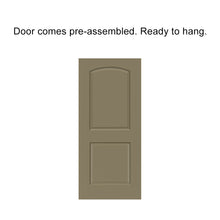 Load image into Gallery viewer, Composite MDF 2 Panel Round Top Interior Door Slab For Pocket Door