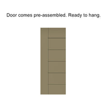 Load image into Gallery viewer, Metropolitan Stained Composite MDF Paneled Interior Barn Door Slab